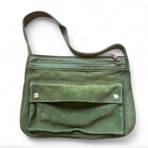 Banana Republic Olive leather Shoulder Bag
